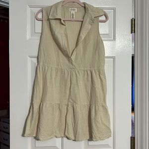 Cream color tiered dress